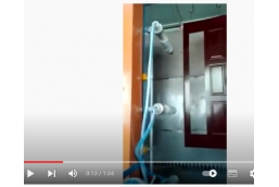 Wood furniture door automatic coating by HDA rotating bell